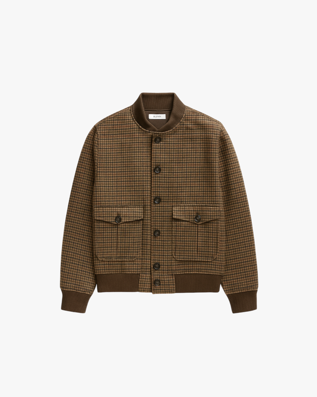Men’s Checked Bomber Jacket