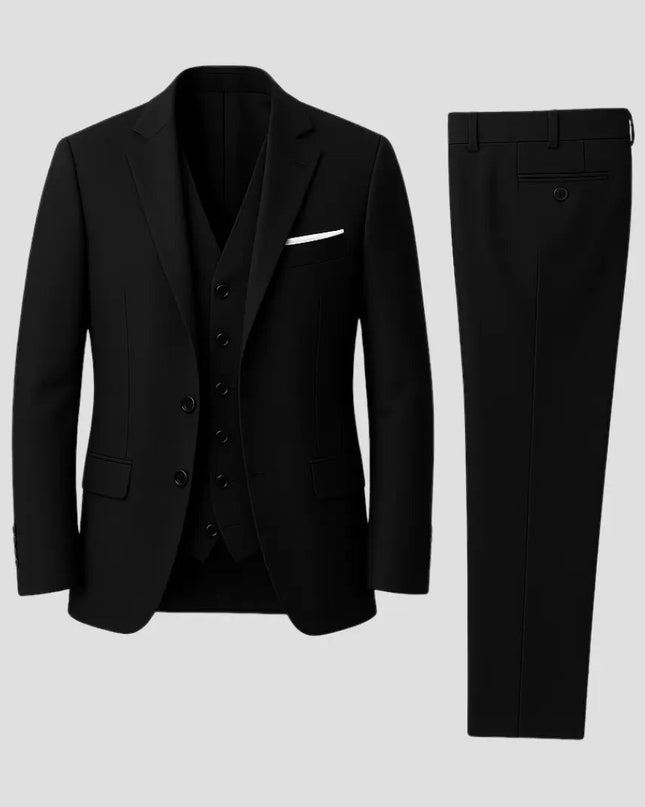 Adrian | Tailored Slim Fit Three-Piece Suit for Weddings