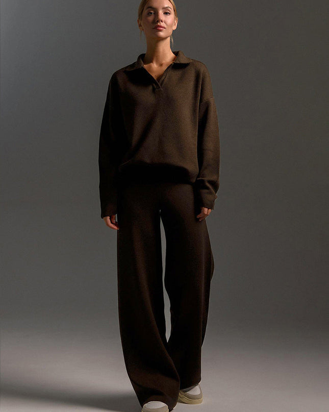 Elise | Women's Knit Two Piece Lounge Set