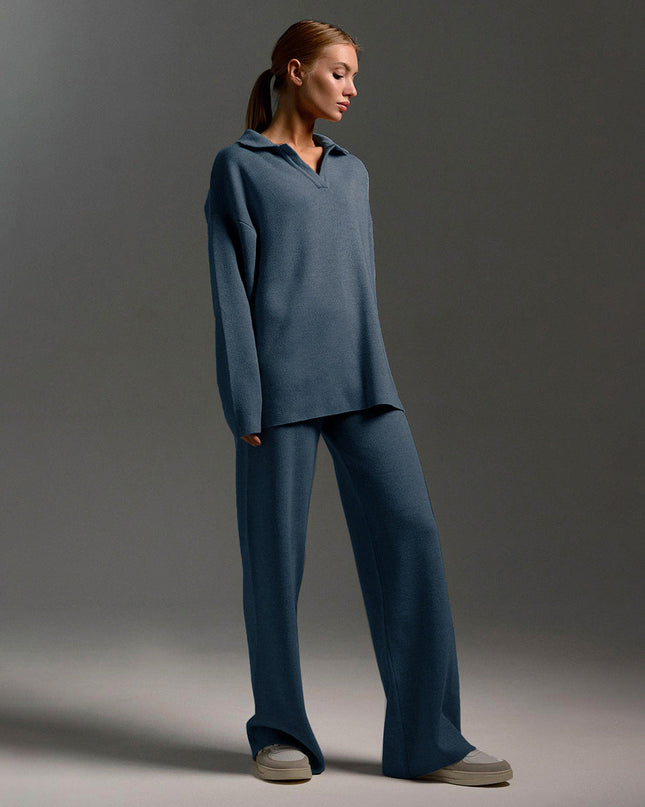 Elise | Women's Knit Two Piece Lounge Set