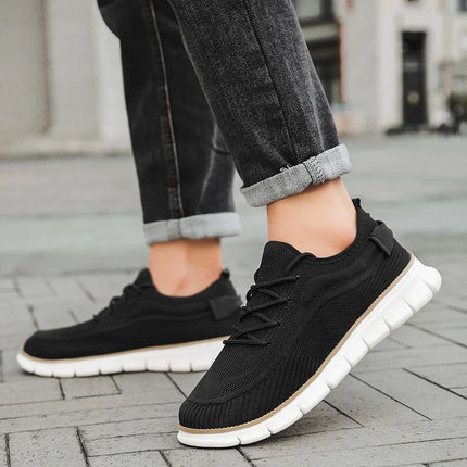 Men’s Knit Lace-Up Flex Sneakers