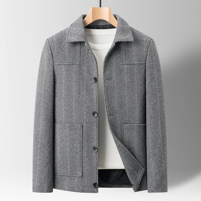 Men’s Textured Button-Up Jacket