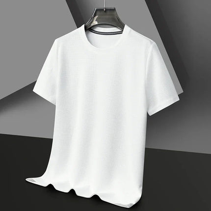 Textured T-Shirt – Crew Neck & Short Sleeve