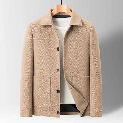 Men’s Textured Button-Up Jacket
