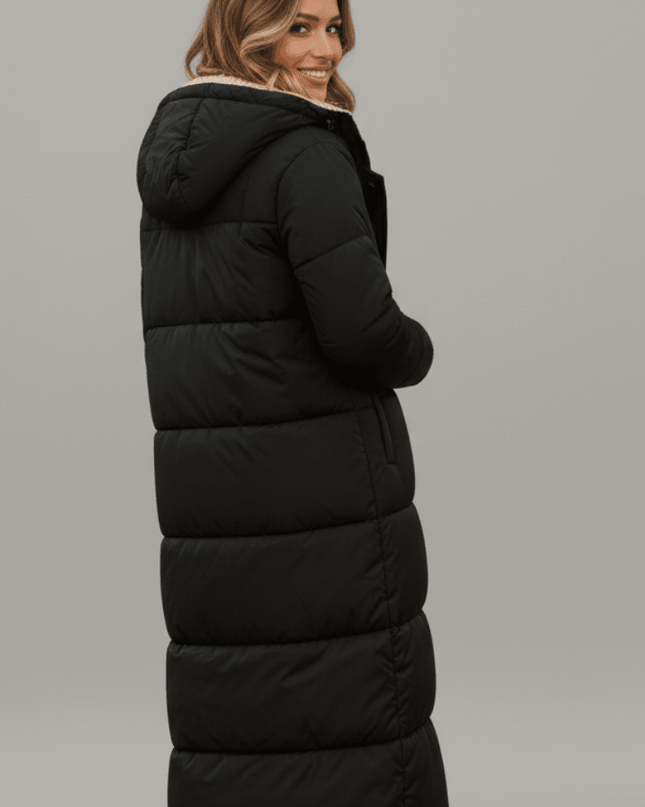 Virella | Cozy Warmth Longline Hooded Trench Coat