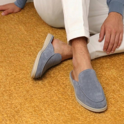 Abel | Slip-On Open-Heel Men’s Mules – Stitched Detail