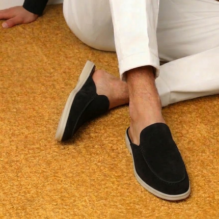 Abel | Slip-On Open-Heel Men’s Mules – Stitched Detail