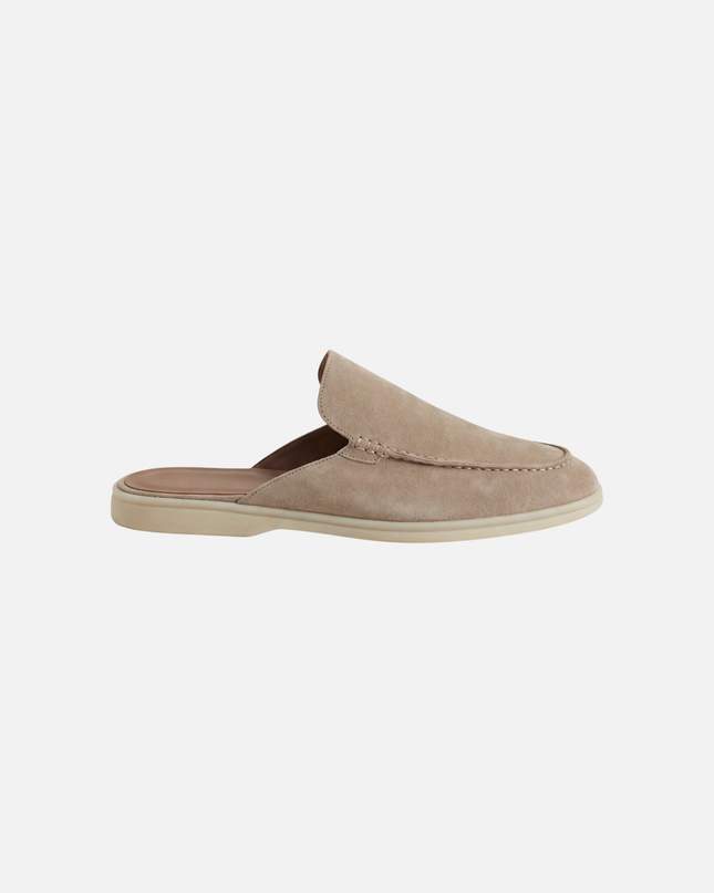Men’s Slip-On Mules – Open Heel & Stitched Detail
