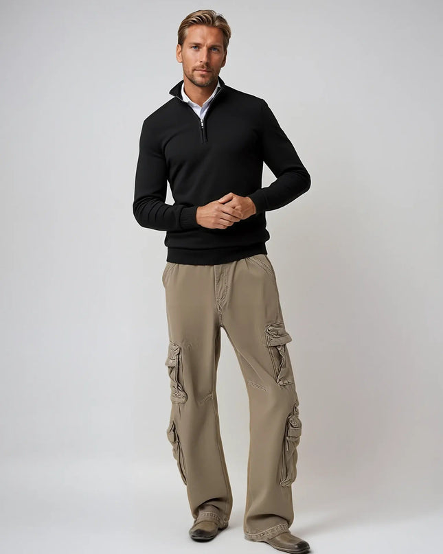 Alaric | Men's Classic Quarter-Zip Sweater