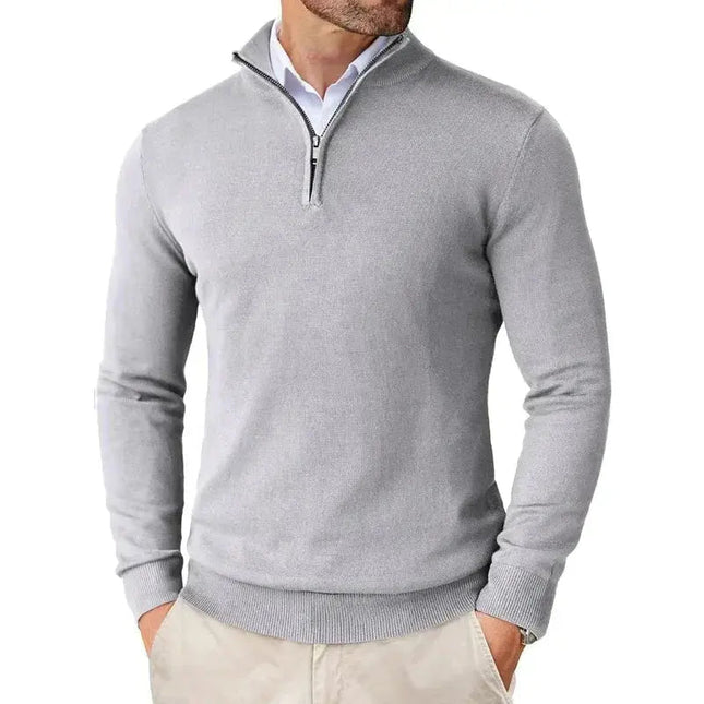 Alaric | Men's Classic Quarter-Zip Sweater