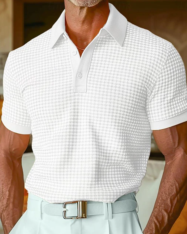 Alveron | Refined Comfort Men's Slim Fit Polo Shirt