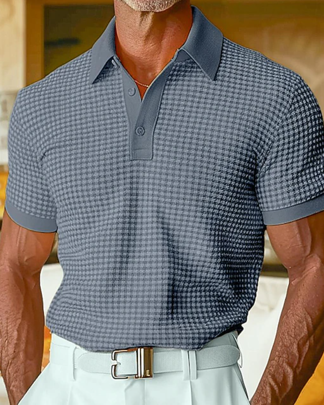 Alveron | Refined Comfort Men's Slim Fit Polo Shirt
