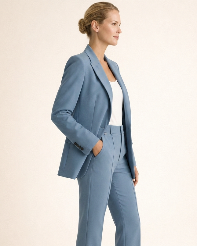 Amabel | Women's Two-Piece Set – Blazer & Flared Trousers