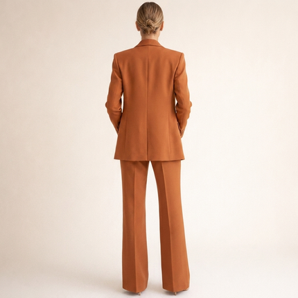 Amabel | Women's Two-Piece Set – Blazer & Flared Trousers