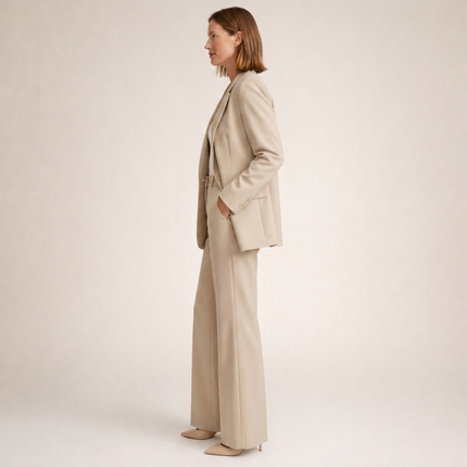 Amabel | Women's Two-Piece Set – Blazer & Flared Trousers