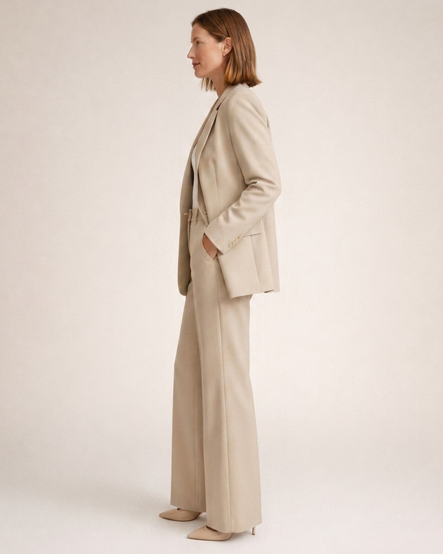 Amabel | Women's Two-Piece Set – Blazer & Flared Trousers