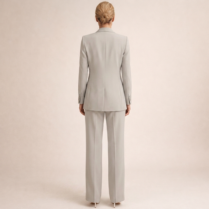Amabel | Women's Two-Piece Set – Blazer & Flared Trousers