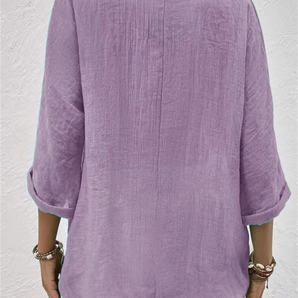 Anneliese | V-Neck Button Front Blouse
