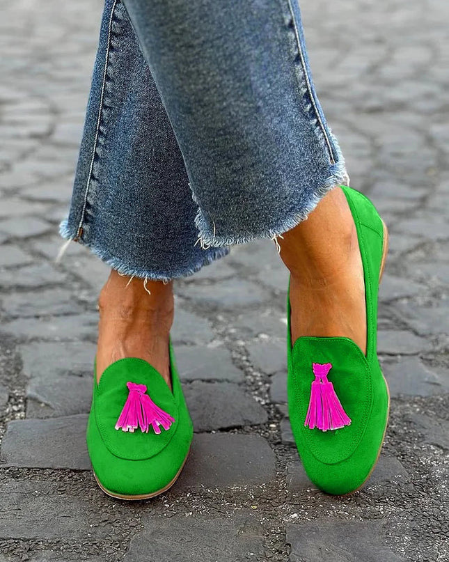 Audrey | Tassel Detail Slip-On Loafers