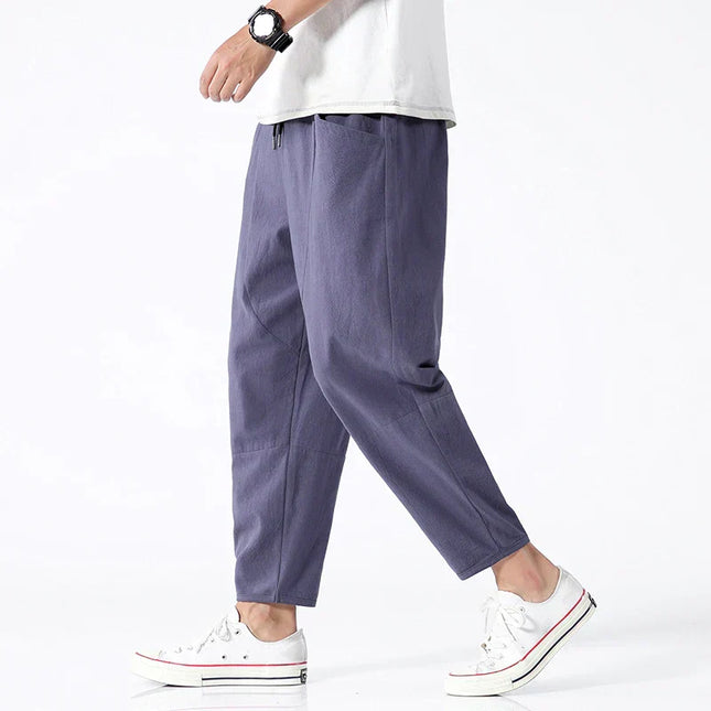 Aurevik | Effortless Comfort Men's Cropped Casual Pants