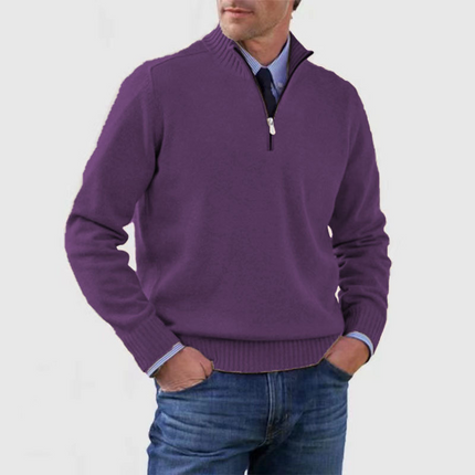 Aurevik | Everyday Warmth Men's Half-Zip Sweater