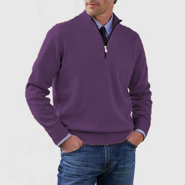 Aurevik | Everyday Warmth Men's Half-Zip Sweater