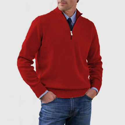 Aurevik | Everyday Warmth Men's Half-Zip Sweater