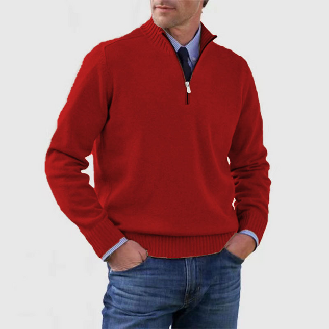 Aurevik | Everyday Warmth Men's Half-Zip Sweater