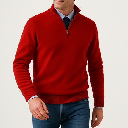 Aurevik | Everyday Warmth Men's Half-Zip Sweater