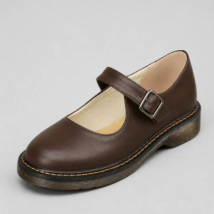 Avelora | Women's Mary Jane Shoes Buckle Strap Classic Flat