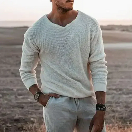 Avenor | Relaxed Comfort Men's V-Neck Knit Sweater