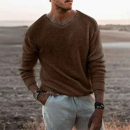 Avenor | Relaxed Comfort Men's V-Neck Knit Sweater