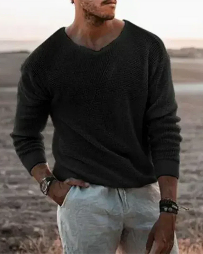 Avenor | Relaxed Comfort Men's V-Neck Knit Sweater