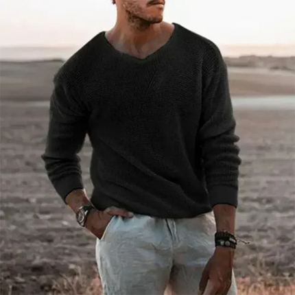 Avenor | Relaxed Comfort Men's V-Neck Knit Sweater
