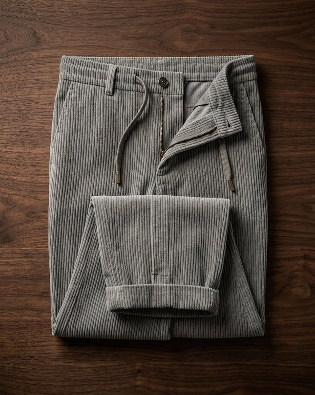 Bastien | Men's Corduroy Sweatpants – Straight-Leg Fit