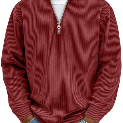 Beckett | Men's Ribbed Quarter-Zip Sweater