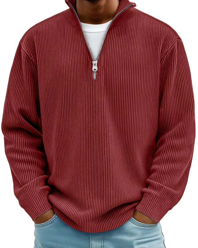 Beckett | Men's Ribbed Quarter-Zip Sweater