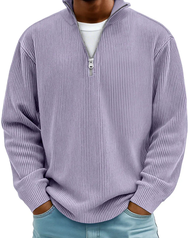 Beckett | Men's Ribbed Quarter-Zip Sweater