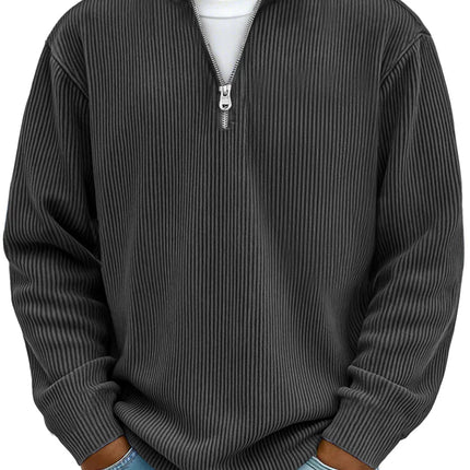 Beckett | Men's Ribbed Quarter-Zip Sweater