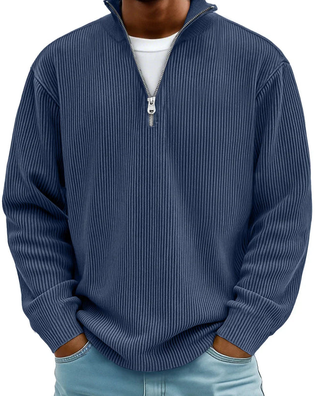 Beckett | Men's Ribbed Quarter-Zip Sweater