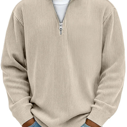 Beckett | Men's Ribbed Quarter-Zip Sweater