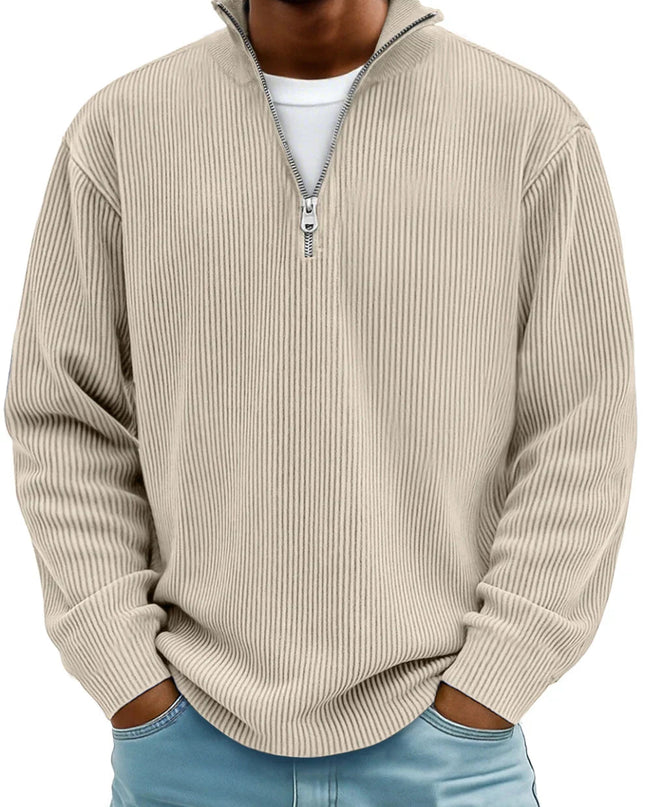 Beckett | Men's Ribbed Quarter-Zip Sweater