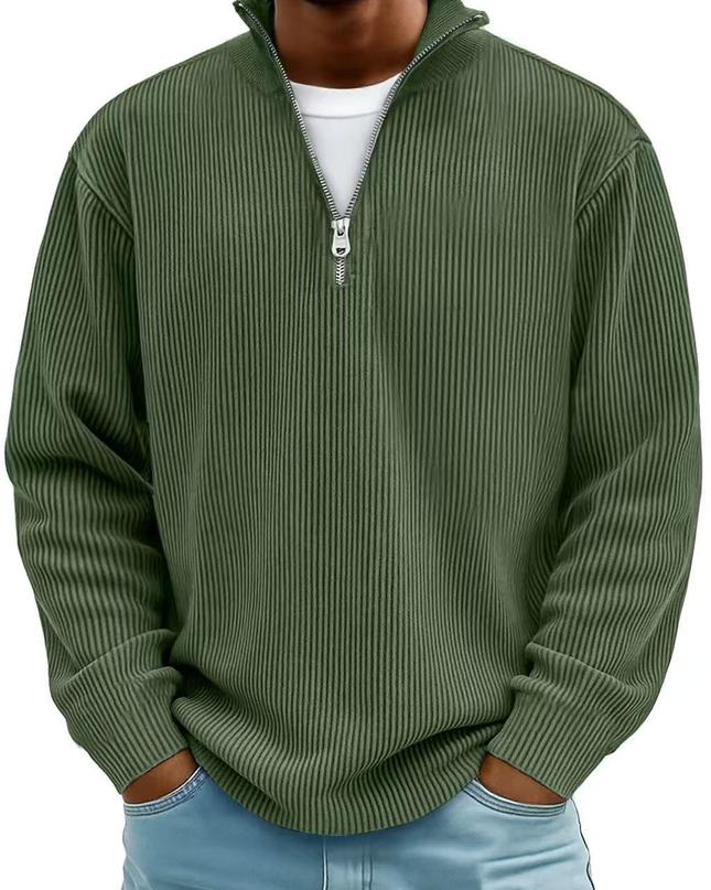 Beckett | Men's Ribbed Quarter-Zip Sweater