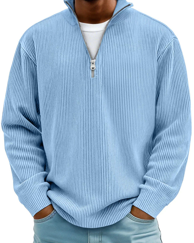Beckett | Men's Ribbed Quarter-Zip Sweater