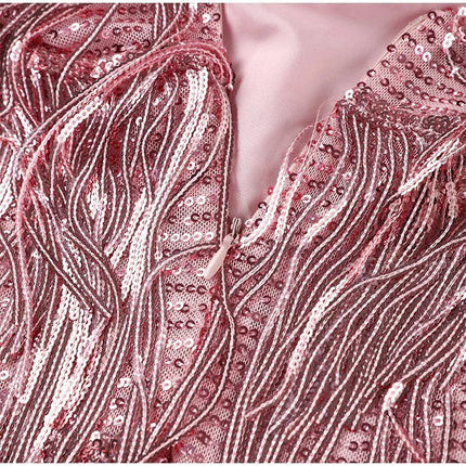 Bianca | Fringe Detail Spaghetti Strap Mini Dress