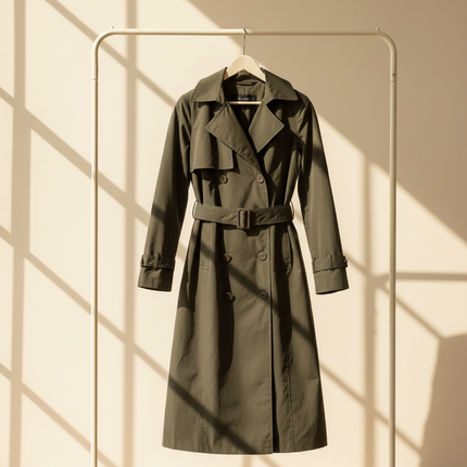Brenna | Women's Trench Coat Belted Maxi Classic Style