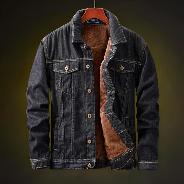 Brennor | Cozy Warmth Men's Sherpa-Lined Denim Jacket