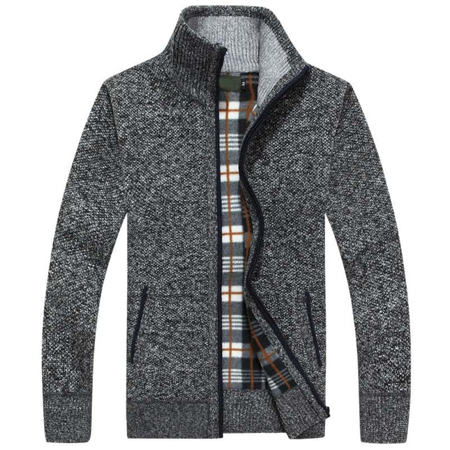 Caedric | Cozy Comfort Men's Zip Knit Cardigan