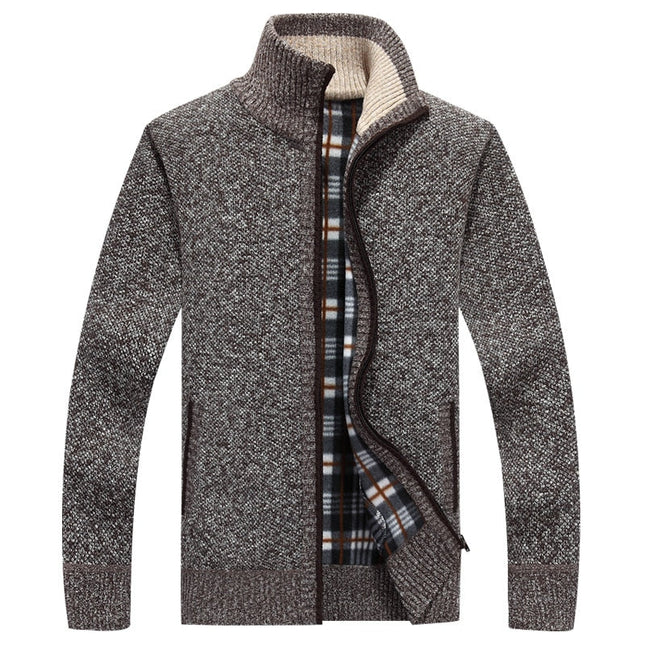 Caedric | Cozy Comfort Men's Zip Knit Cardigan