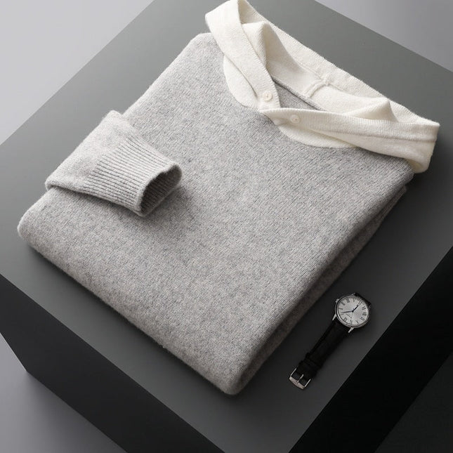 Caleb | Hoodies for Men – Knit Design & Contrast Hood